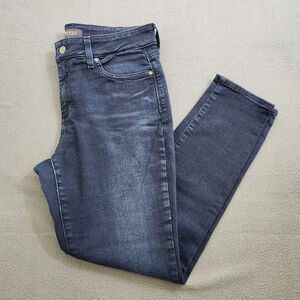 NYDJ Women 8 Dark Wash Mid Rise Ami Skinny Ankle Jeans Lift Tuck Technology